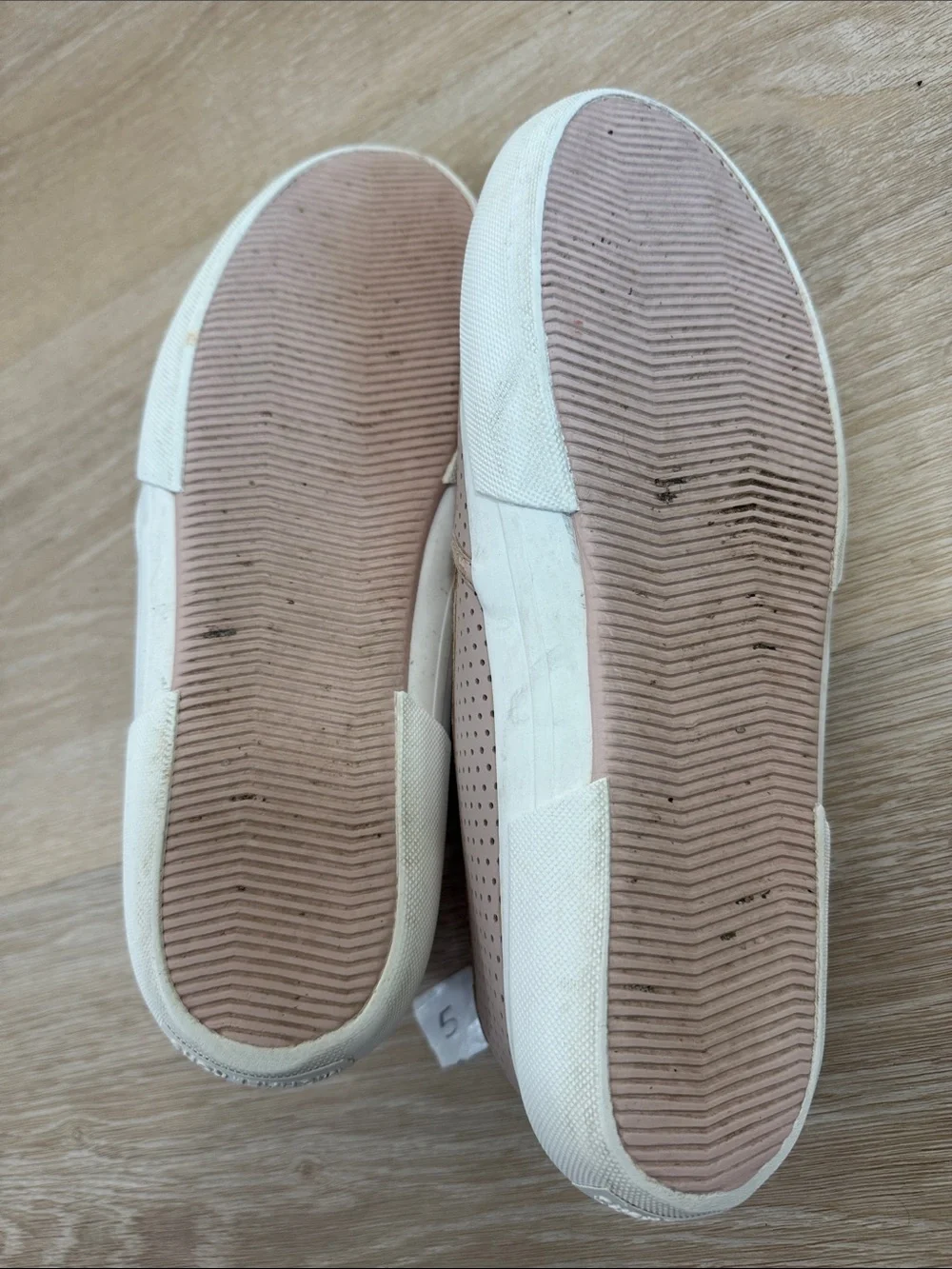 Michael Kors Perforated Slip-On Sneakers in Blush Pink